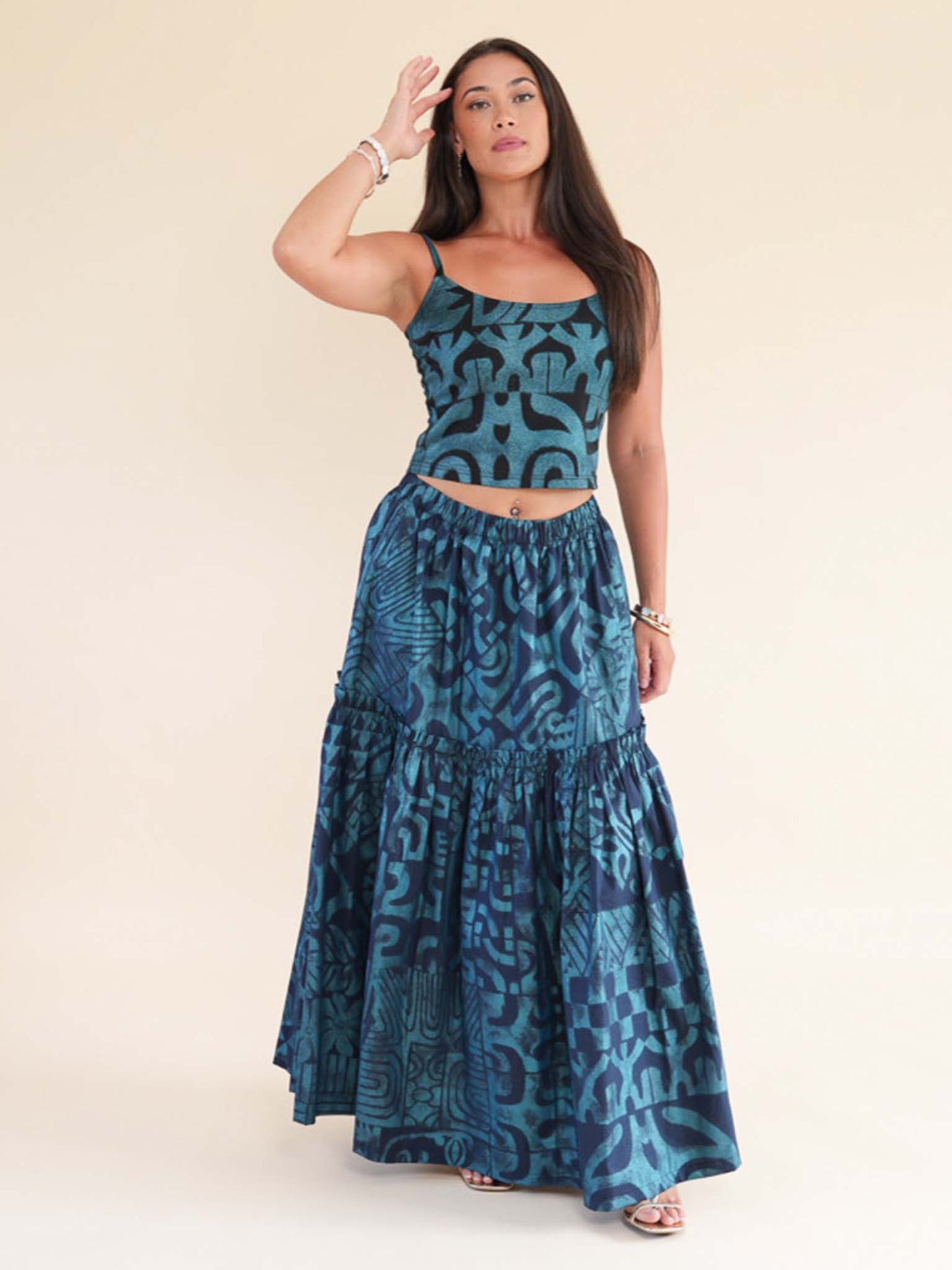 Kaiulani Skirt - Turquoise Pearl