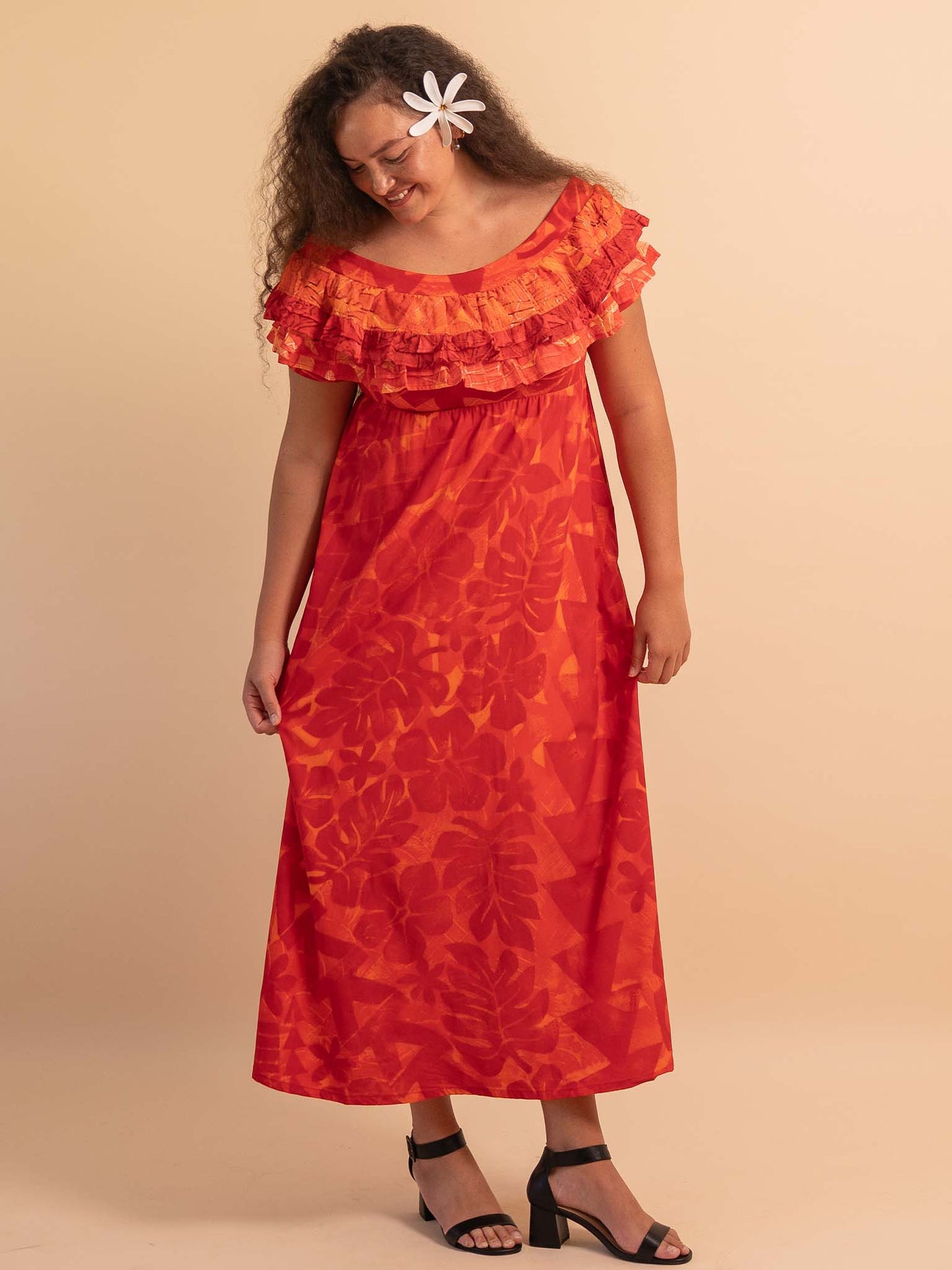 Ena Dress - Scarlet