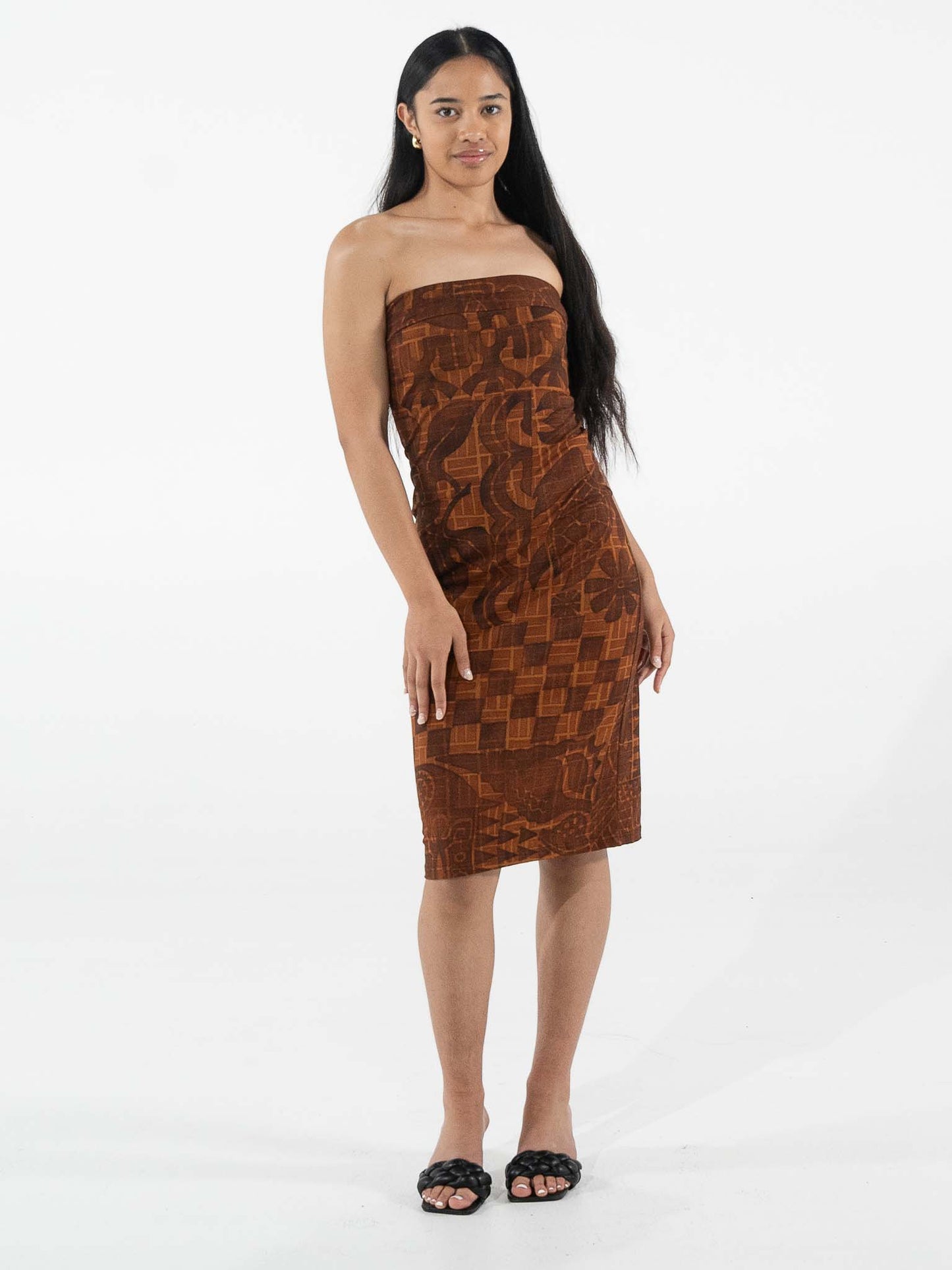 Mina Dress - Bark