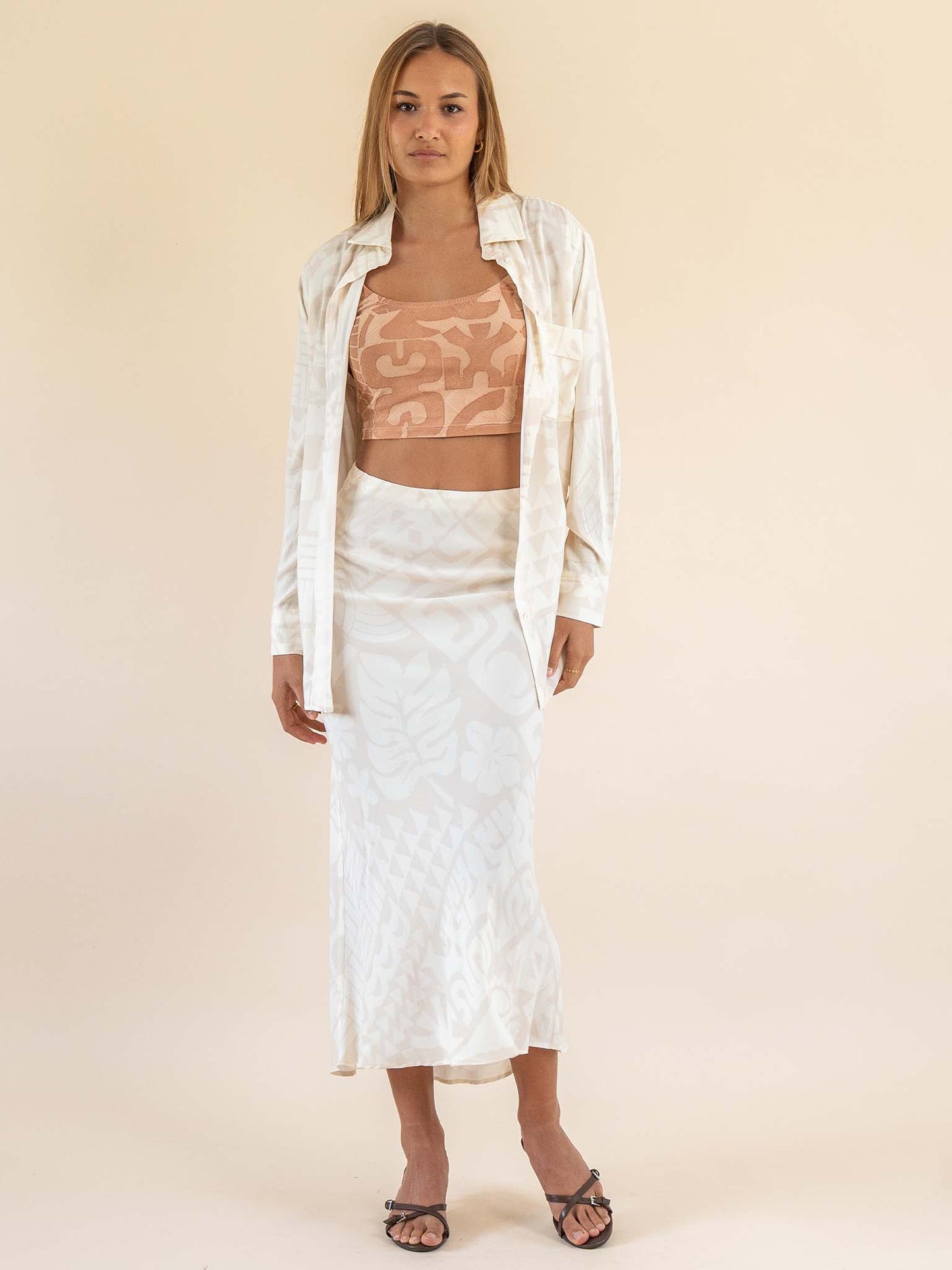 Sina Slip Skirt - Cream