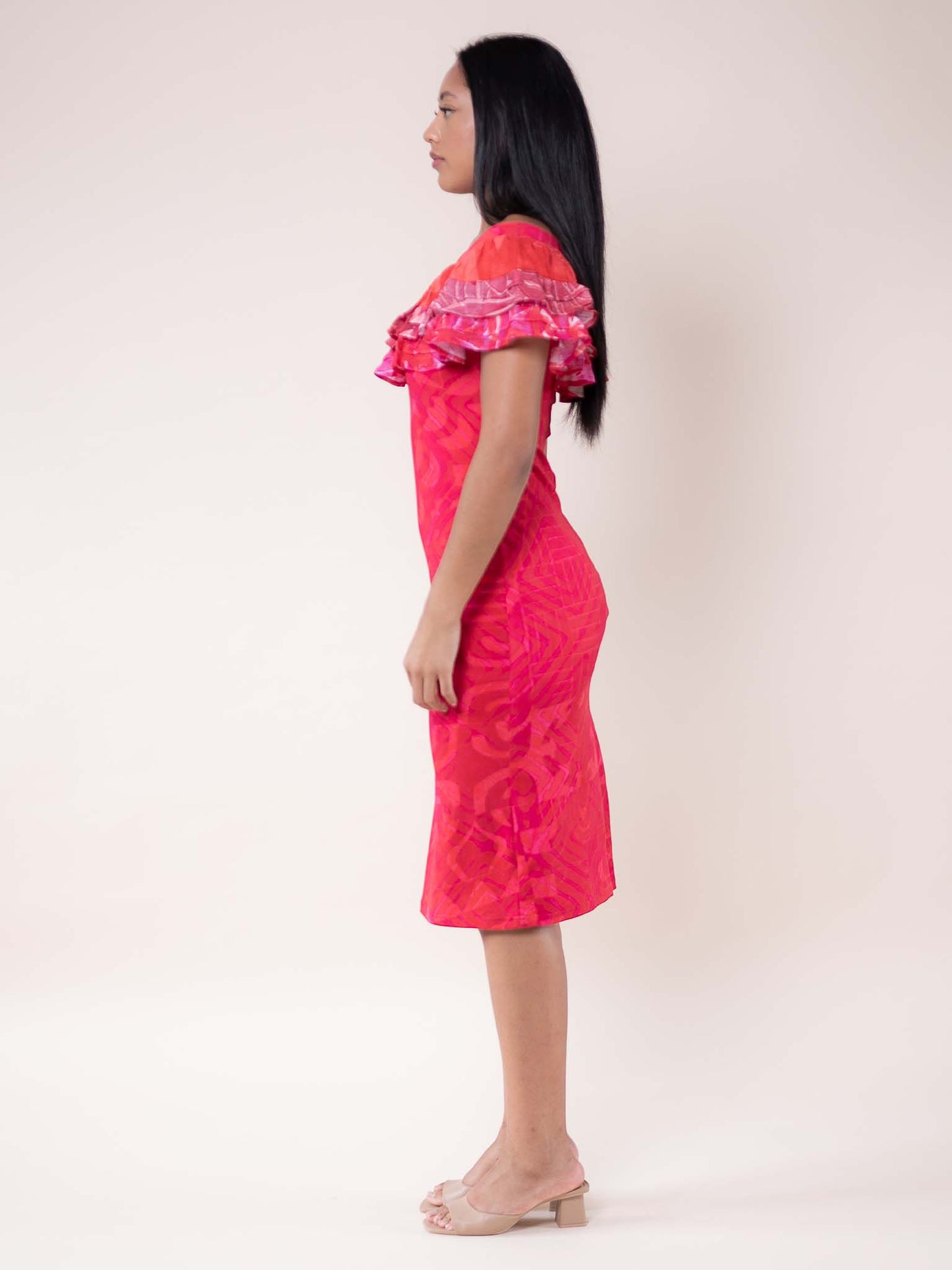 Mariata Dress - Cerise