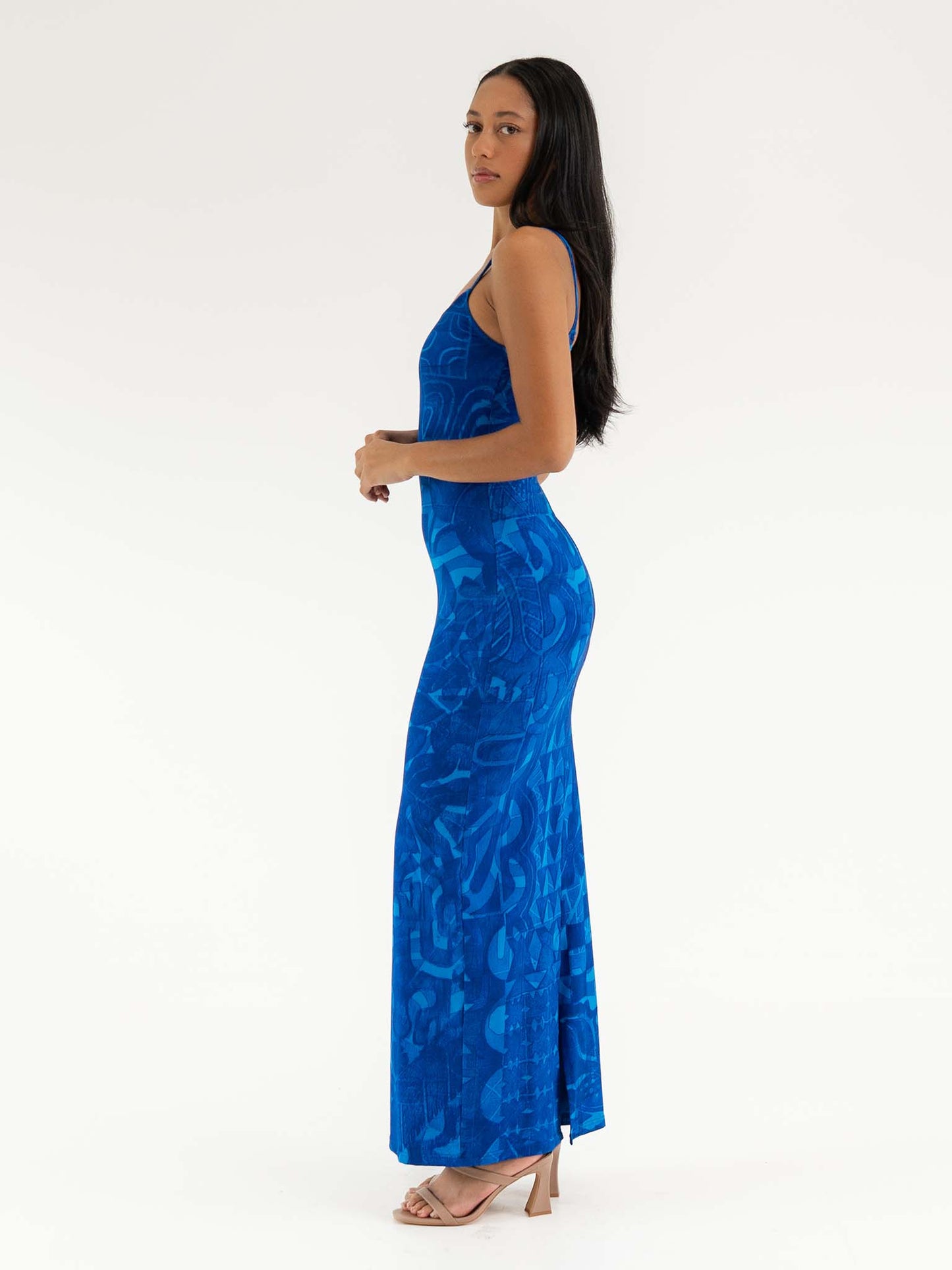 Moana Dress Long - Deep ocean