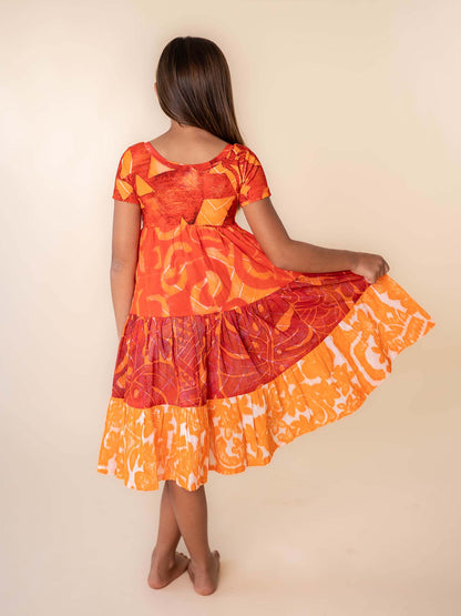 Taina Dress - Burnt Tiger Lily