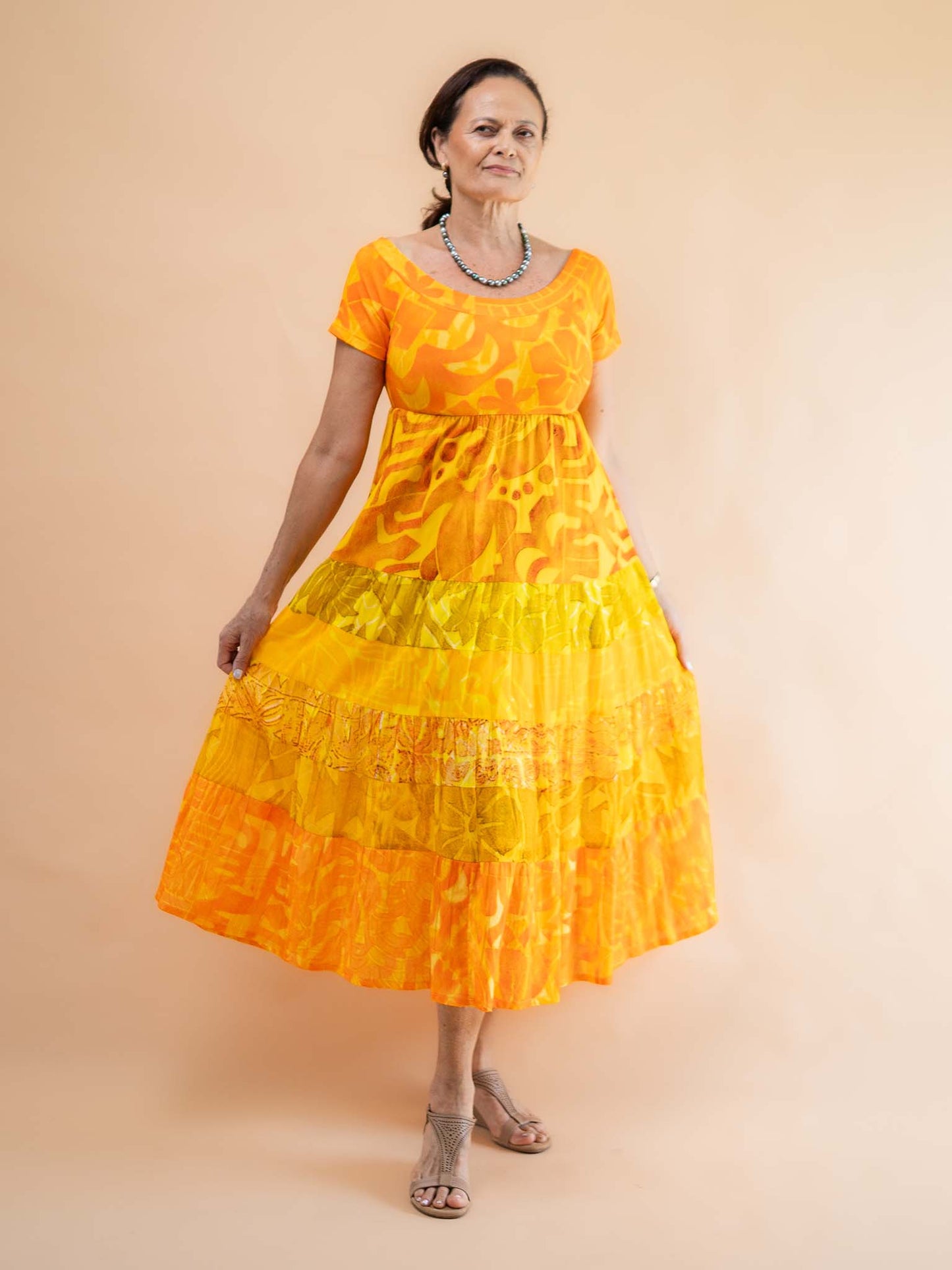 Tiare Dress - Saffron
