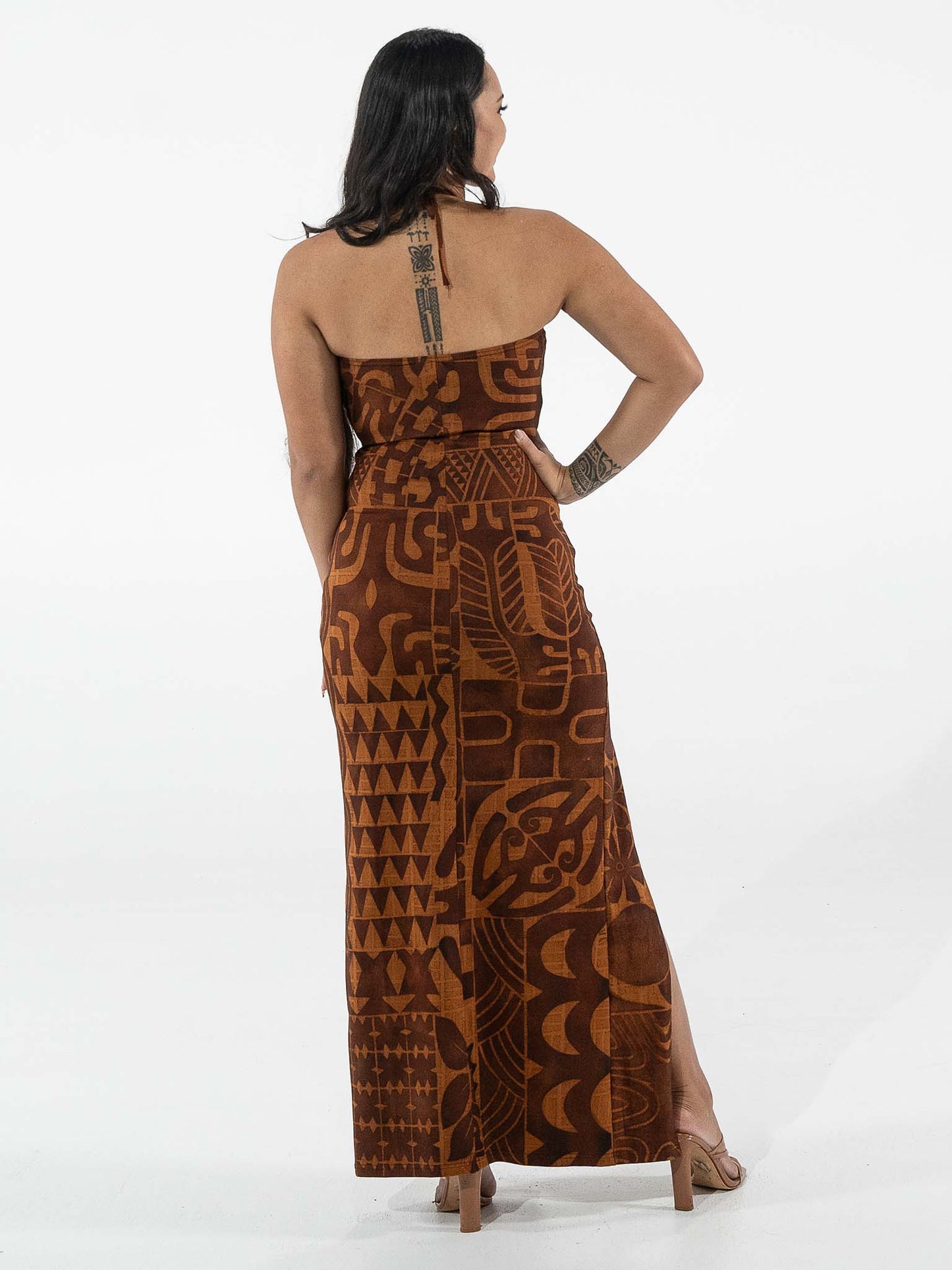 Terii Dress Long - Bark