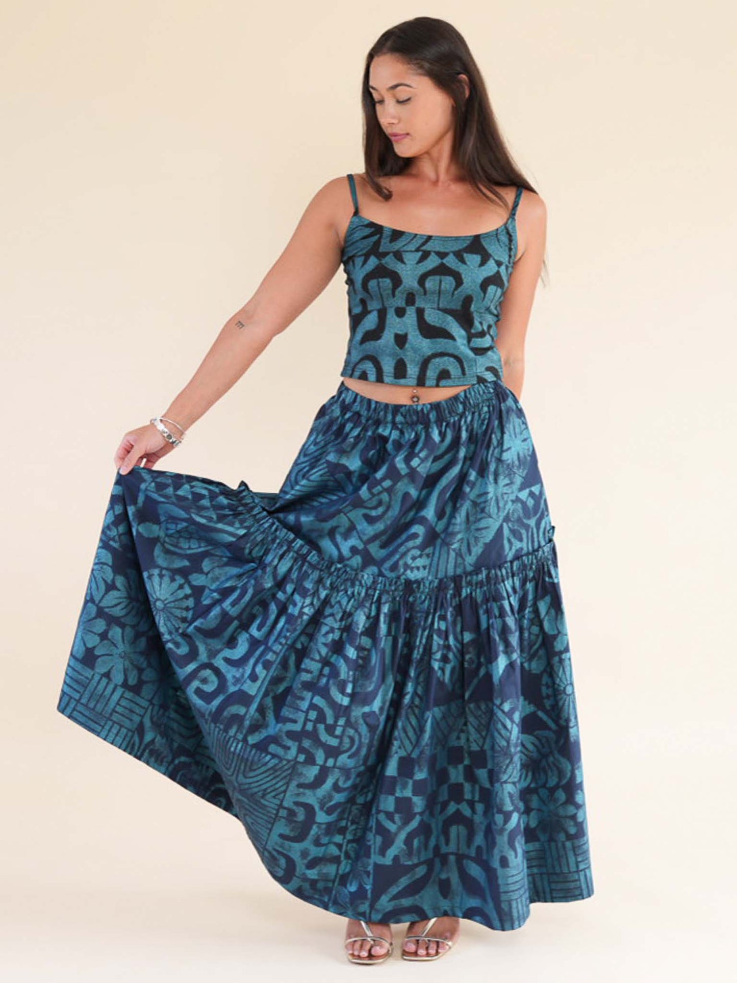 Kaiulani Skirt - Turquoise Pearl