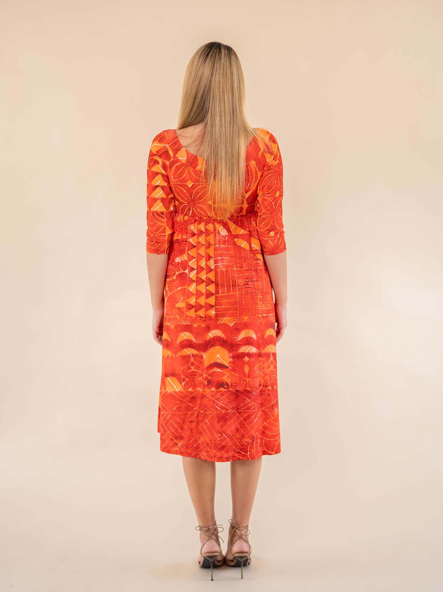 Paloma Dress - Burnt Tiger Lily