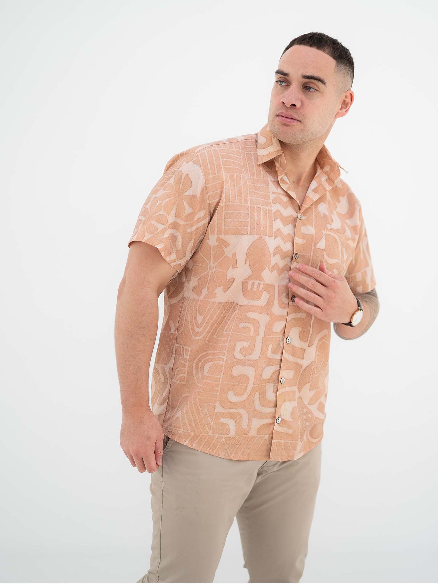 Taputu Shirt - Sandstone