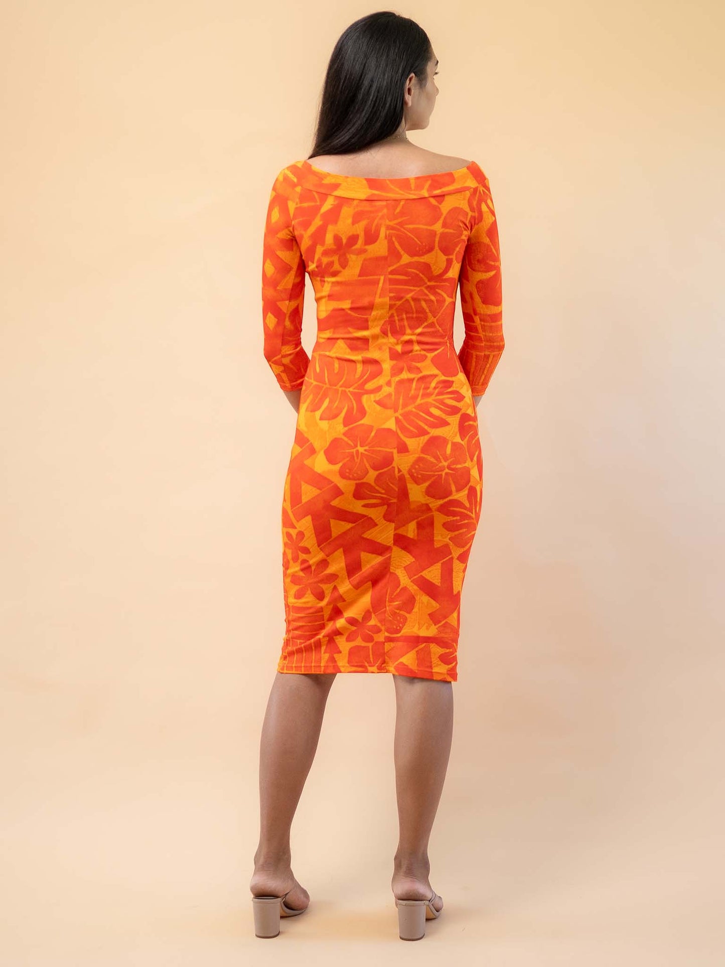 Lydia Dress - Tangerine