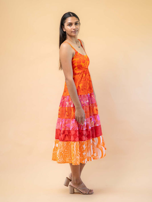 Maine Dress - Tangerine