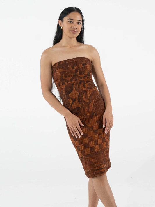 Mina Dress - Bark