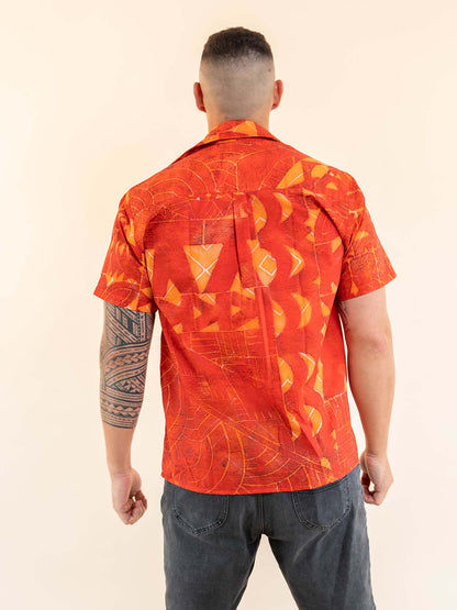 Taputu Shirt - Burnt Tiger Lily