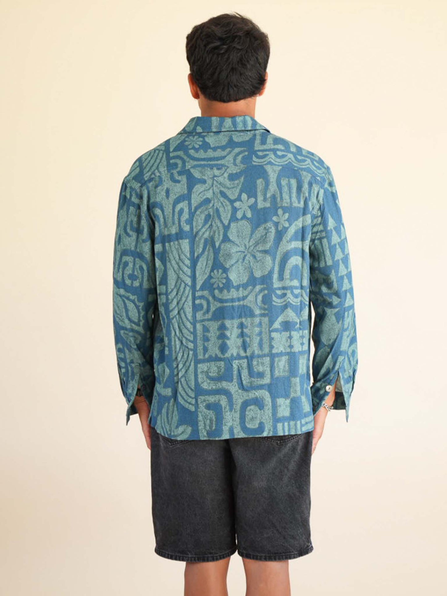 Tamavi Long Sleeve Shirt - Dark Turquoise