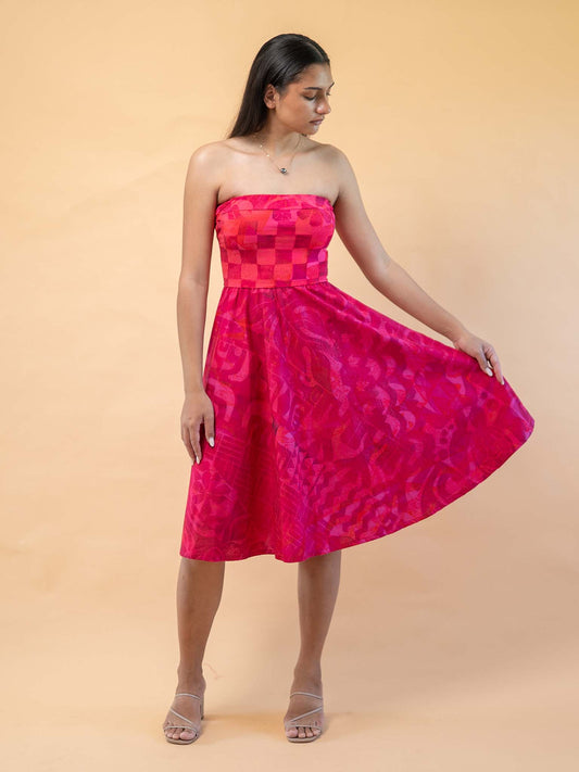 Tehina Dress - Cerise