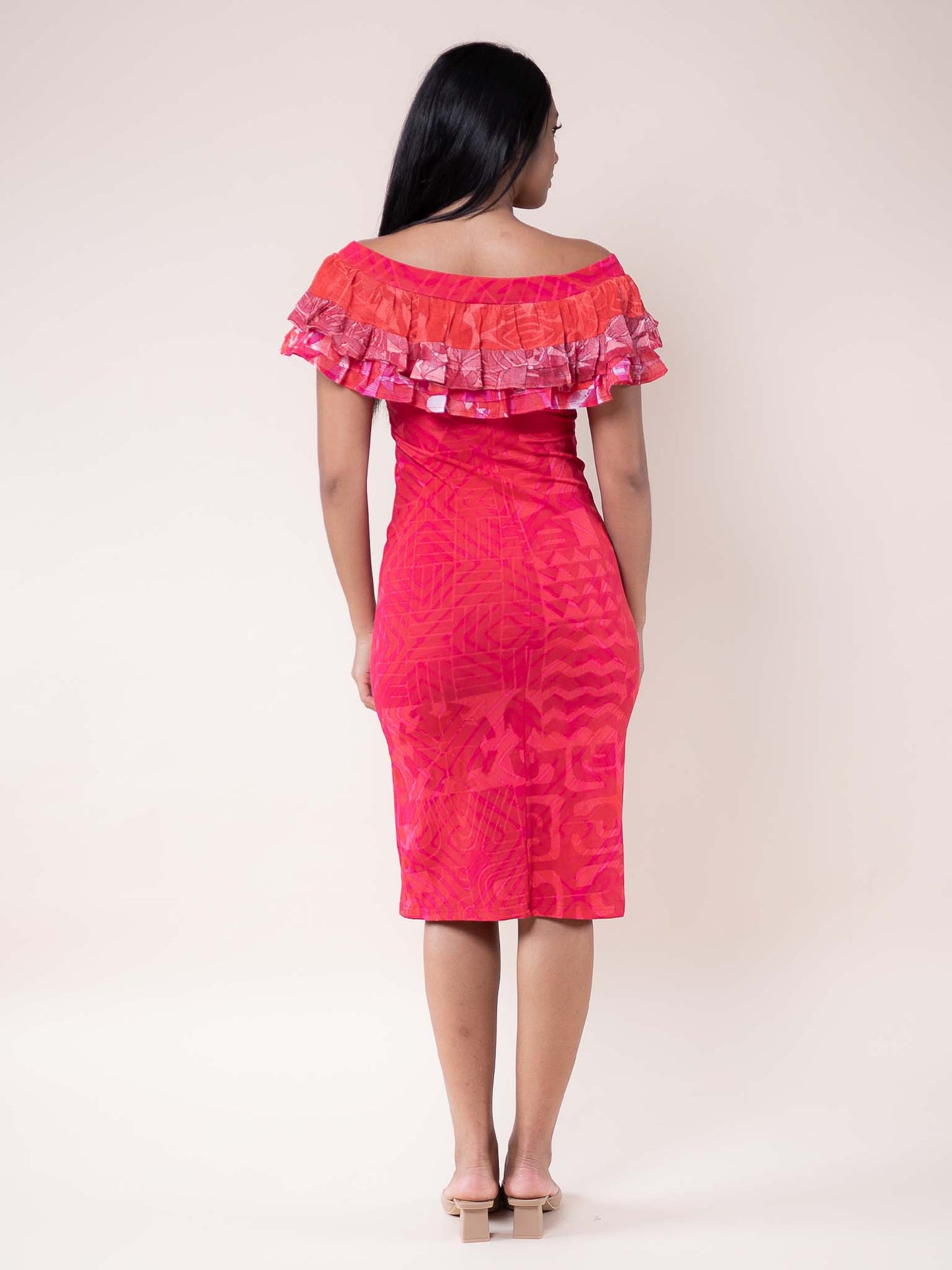 Mariata Dress - Cerise