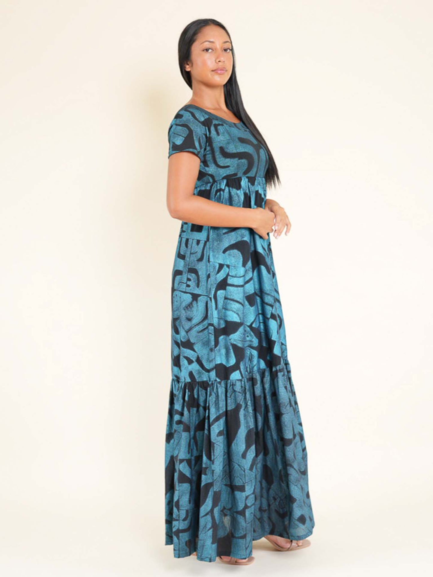 Vaine Dress - Turquoise Pearl
