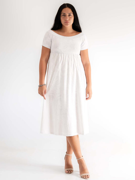 Tarani Dress Midi - Gardenia