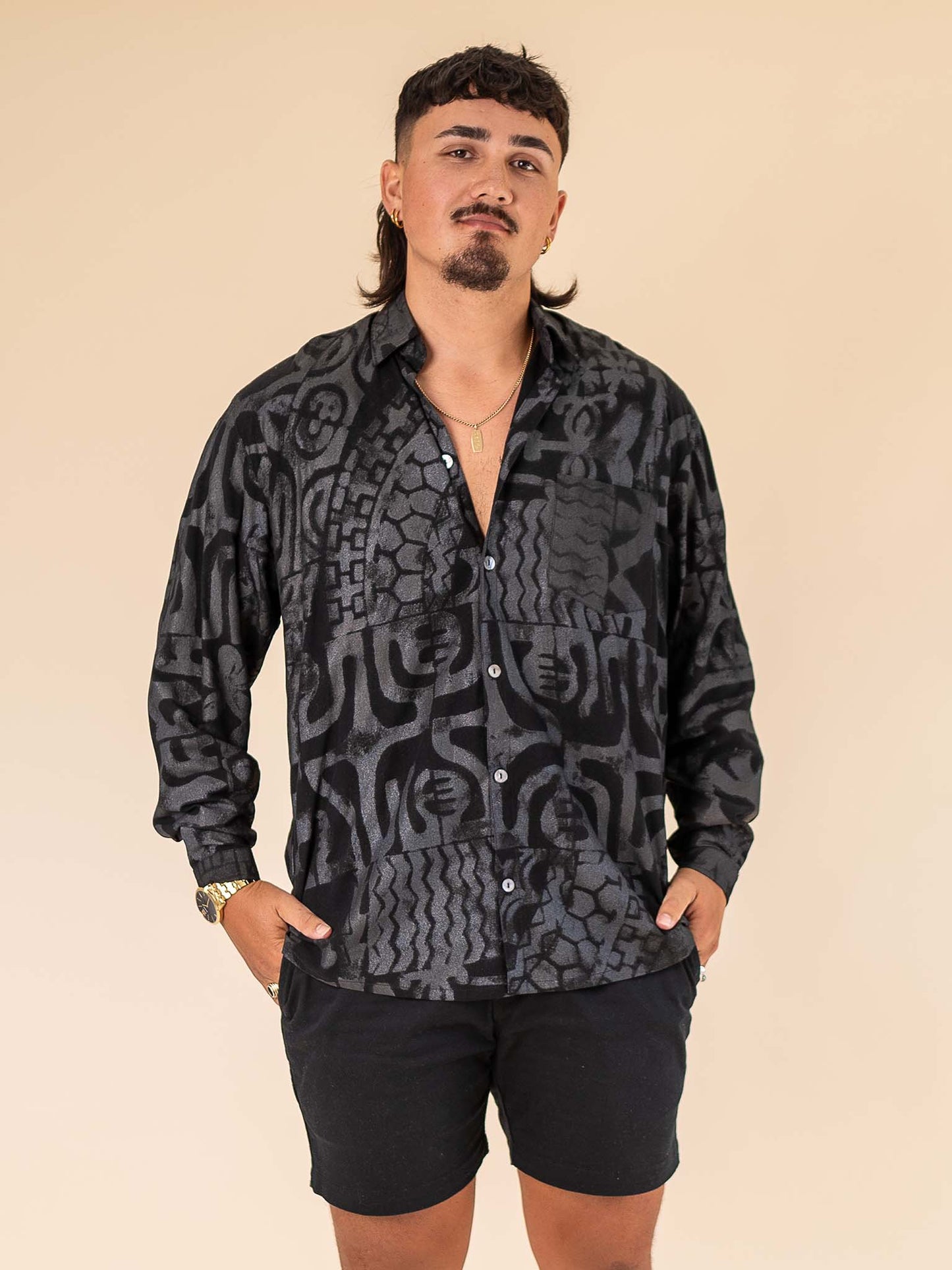 Koloa Shirt - Tahitian Black Pearl