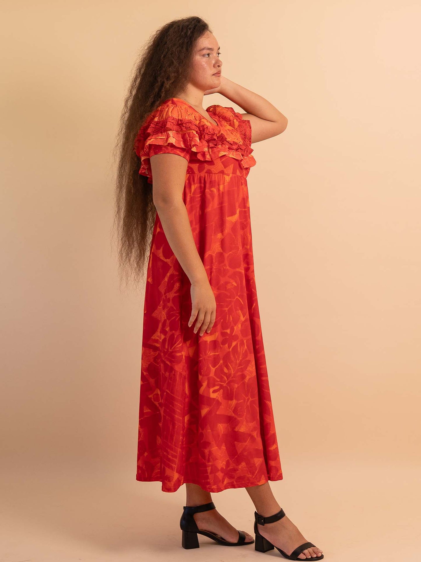 Ena Dress - Scarlet