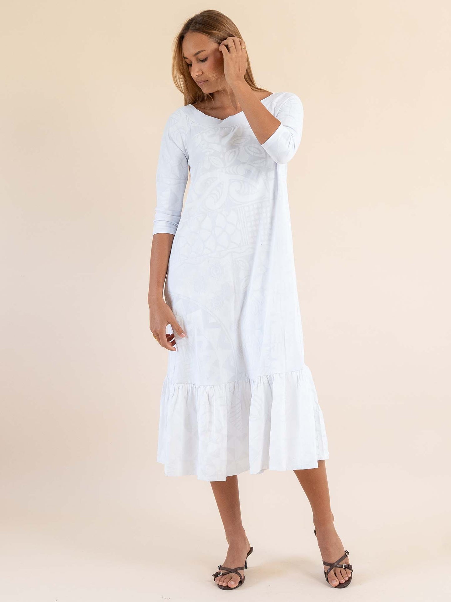Hinanui Dress - Gardenia