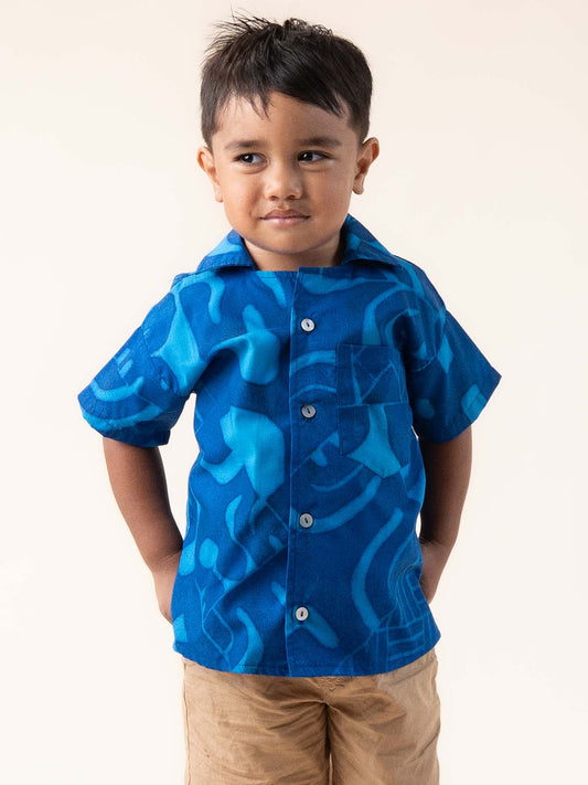 Tumu Shirt - Cobalt