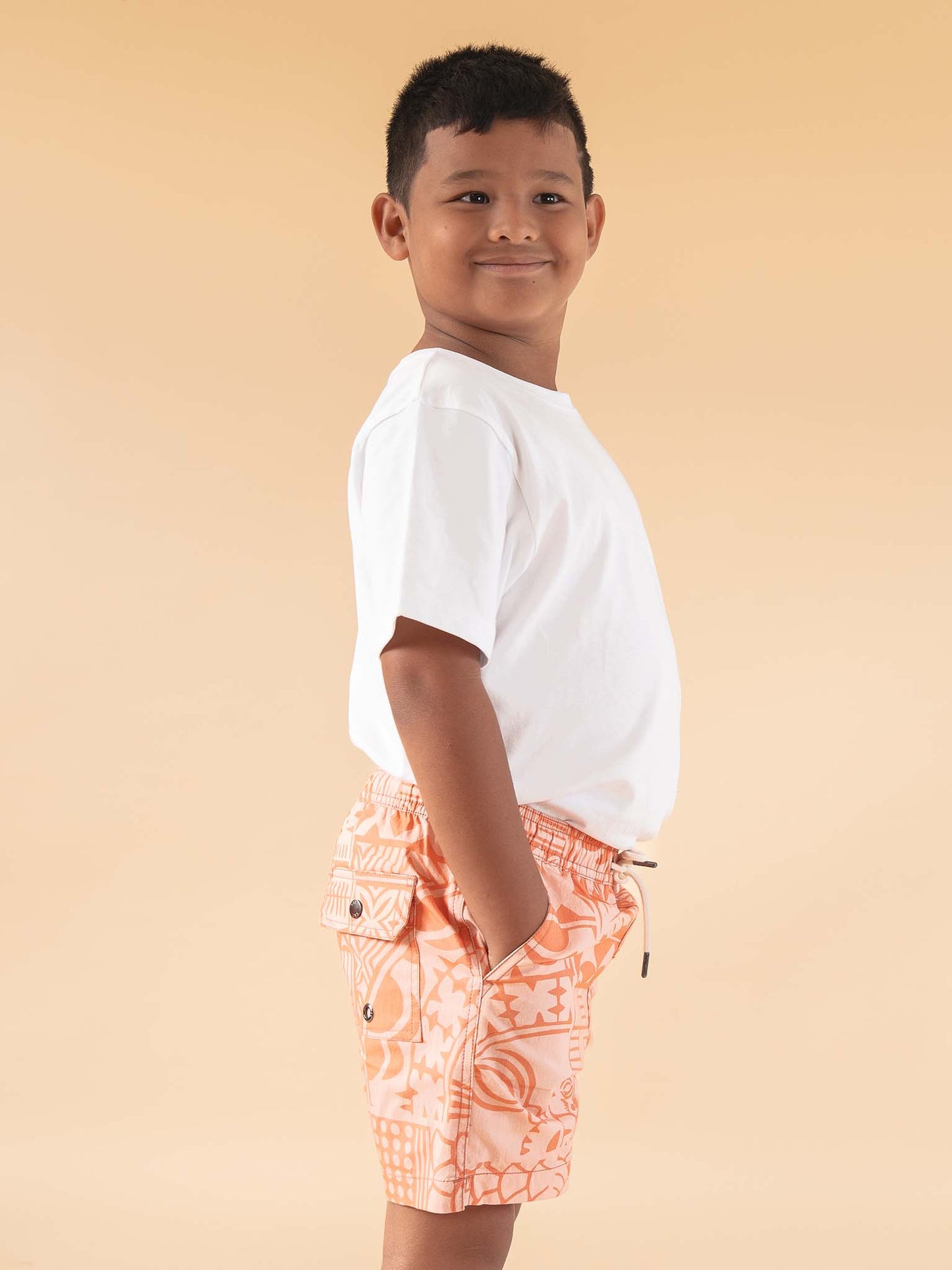 Little Avaiki Shorts - Salmon