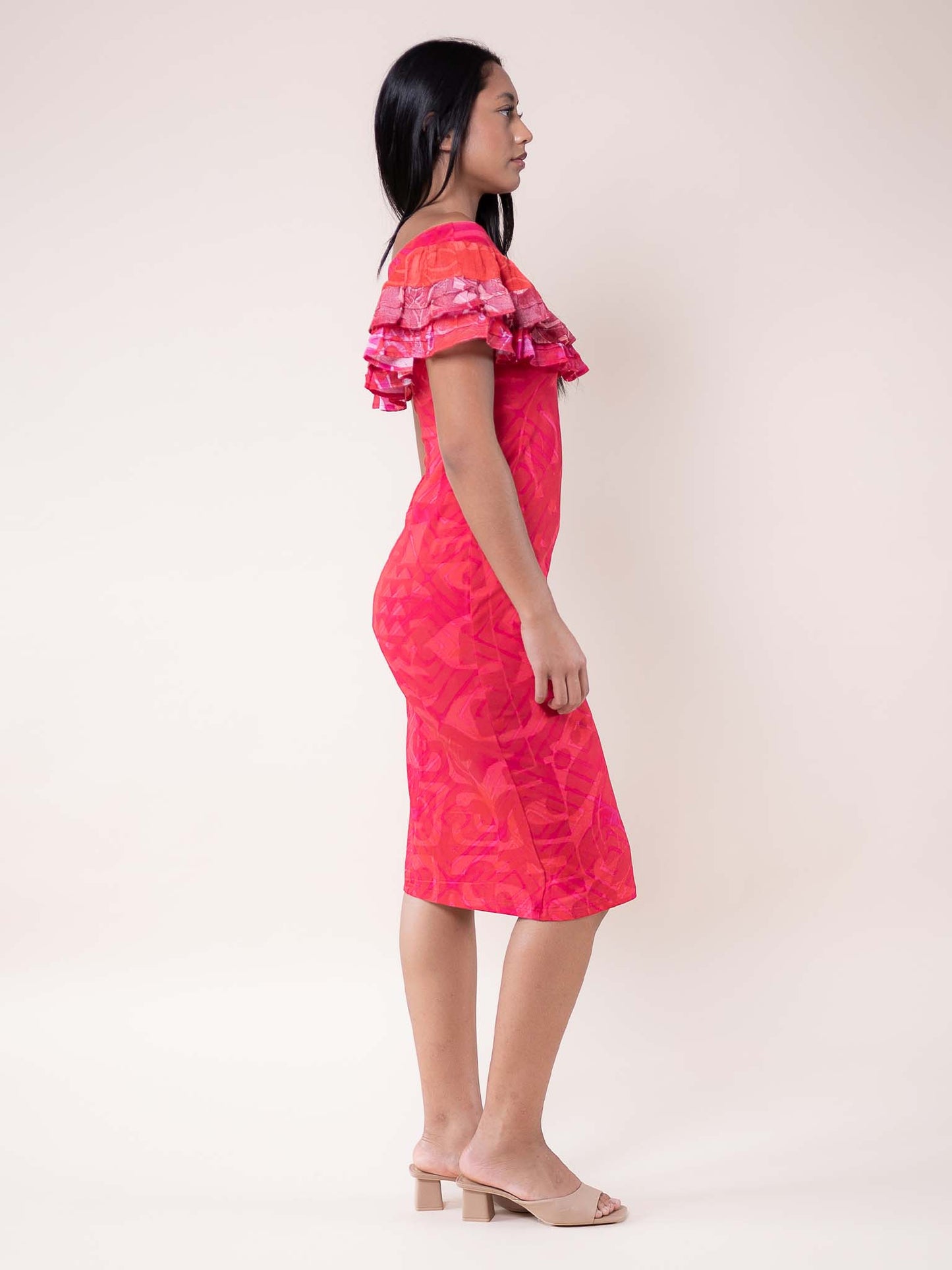 Mariata Dress - Cerise