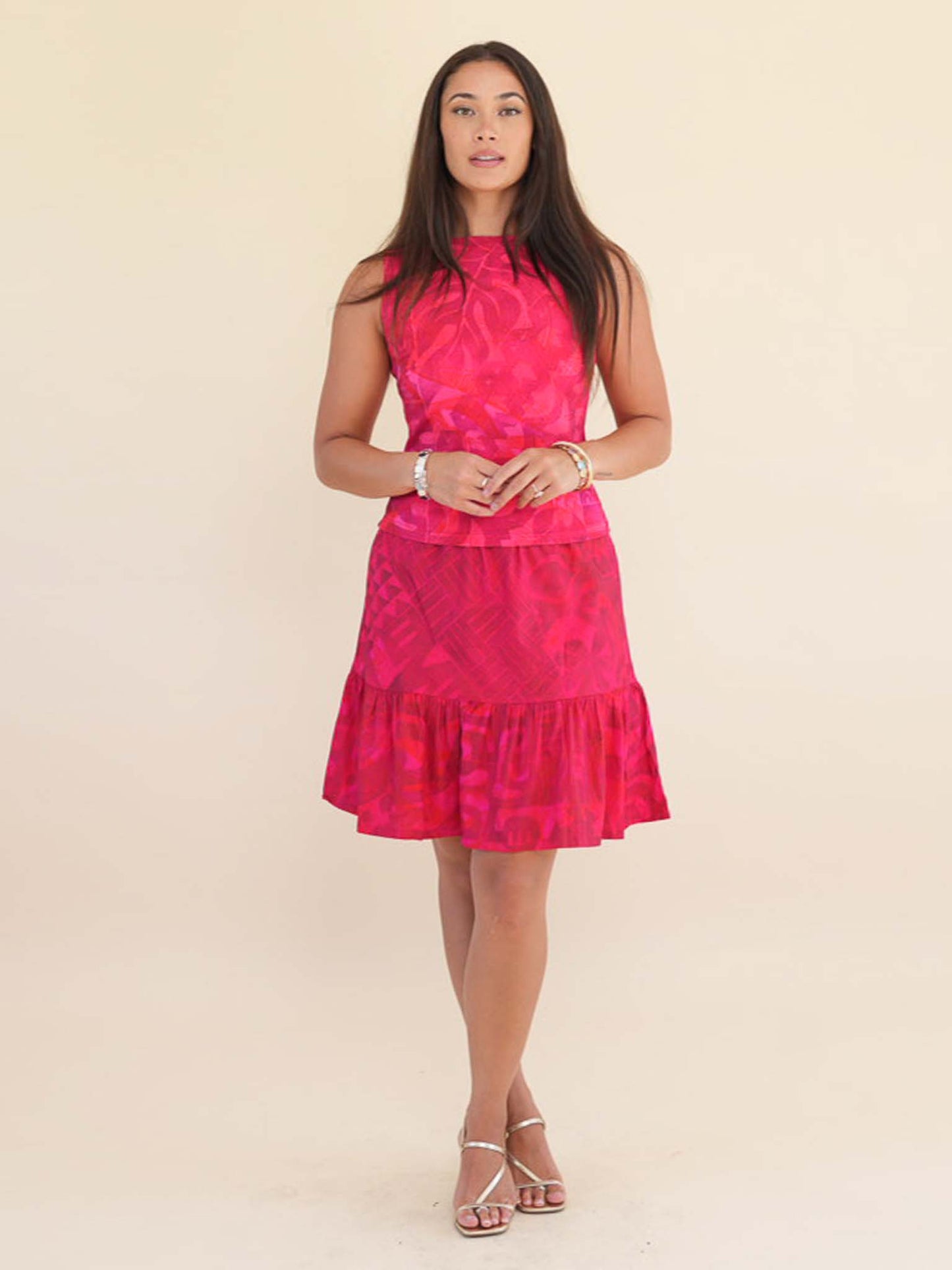 Anela Skirt -  Dark Cerise