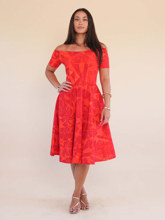 Felicia Dress - Scarlet