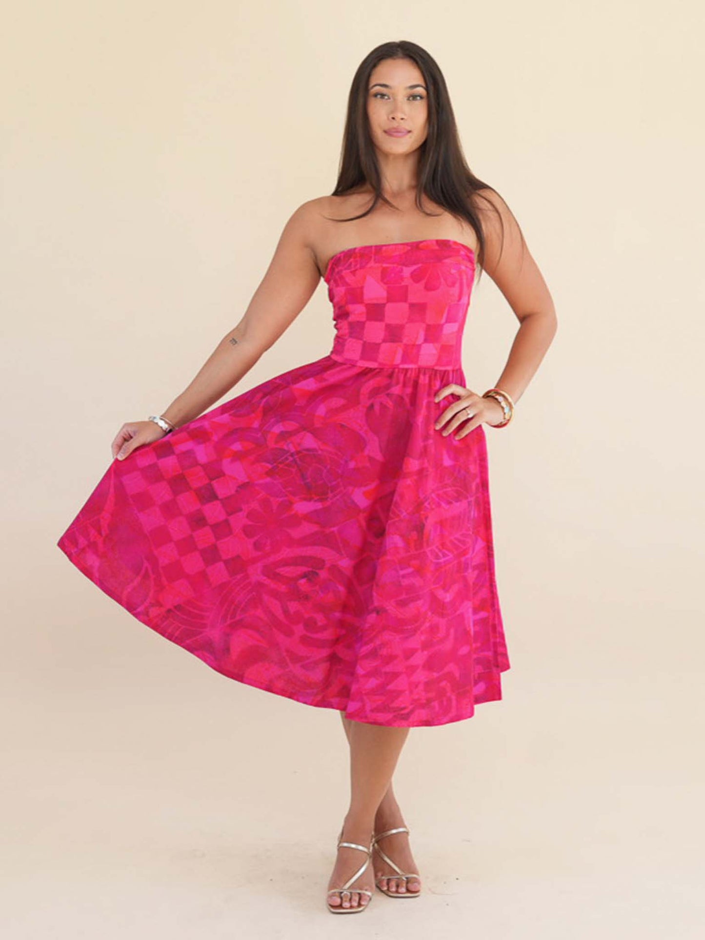 Tehina Dress -  Dark Cerise