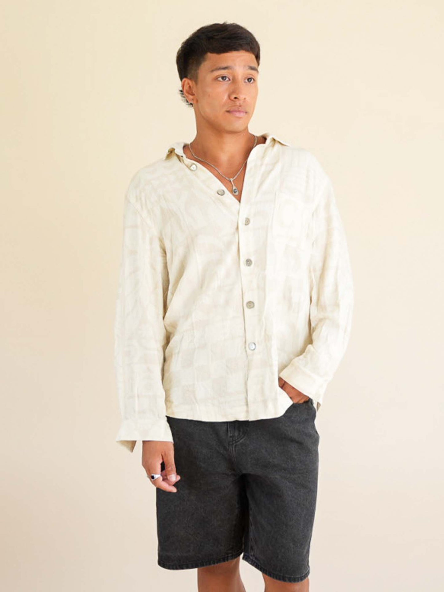 Tamavi Long Sleeve Shirt - Cream