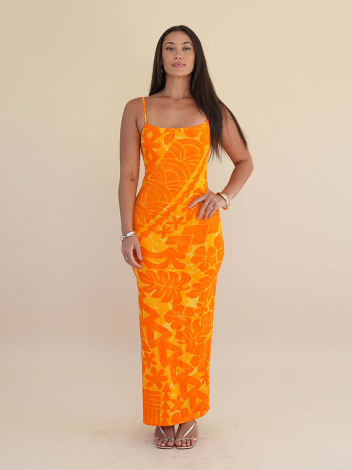 Moana Dress Long - Saffron