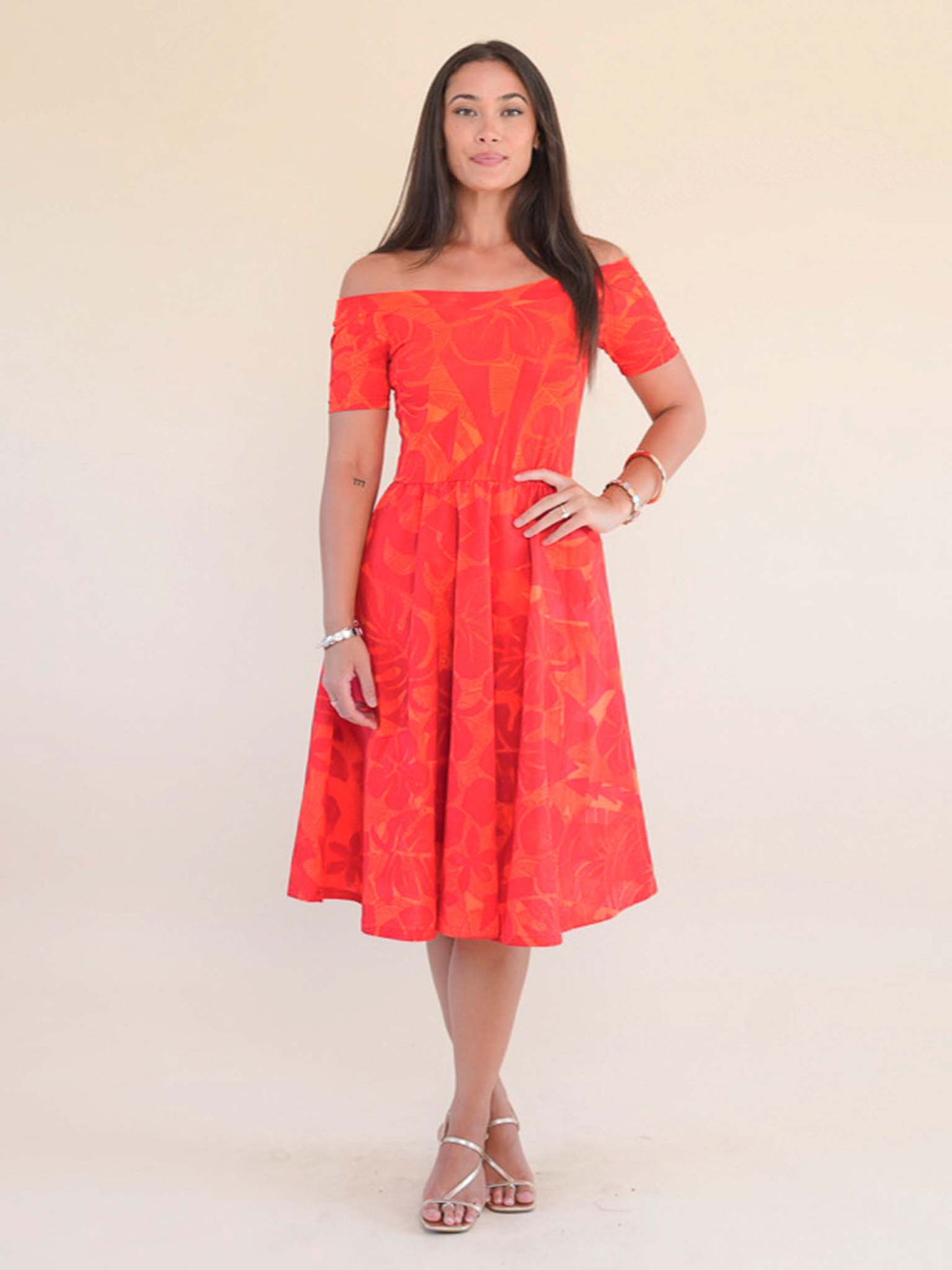 Felicia Dress - Scarlet