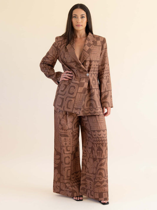 Iva Linen Blazer - Coco