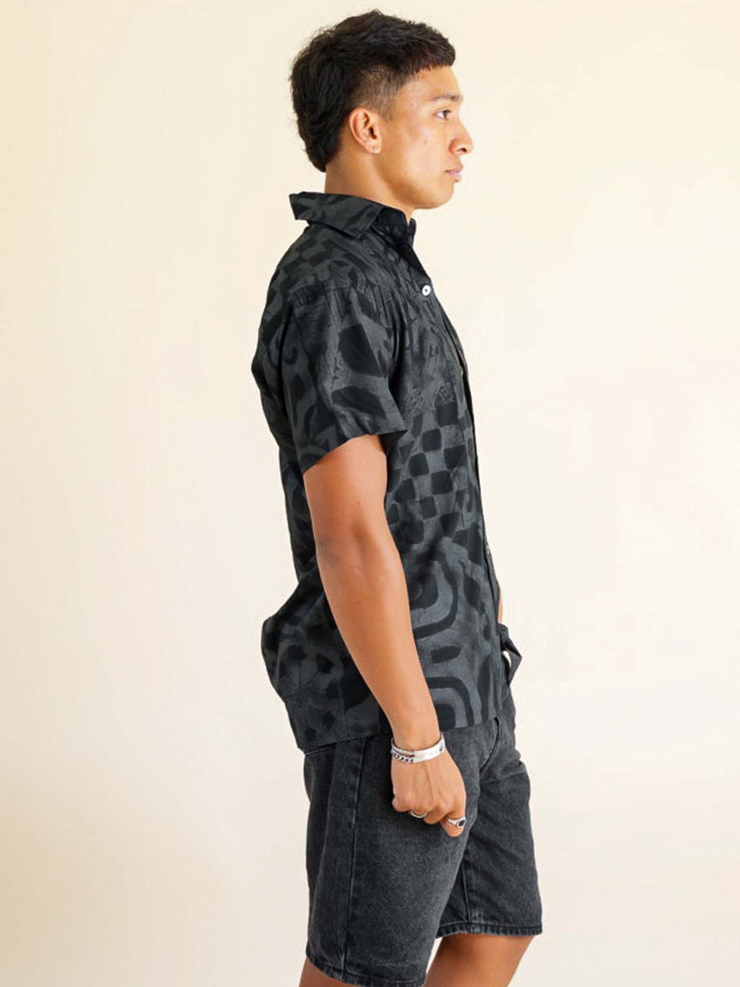 Taputu Shirt - Tahitian Black Pearl