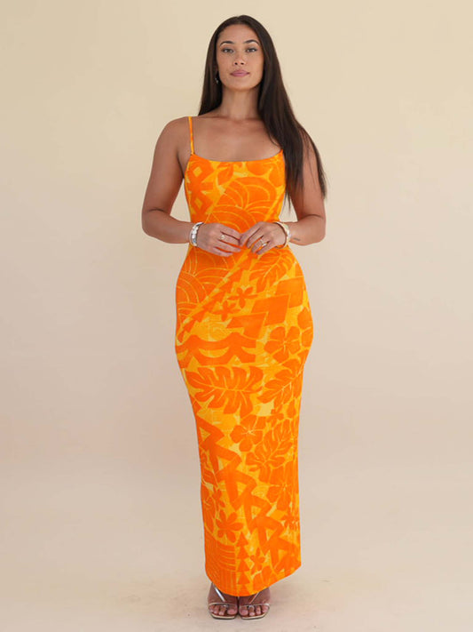Moana Dress Long - Saffron