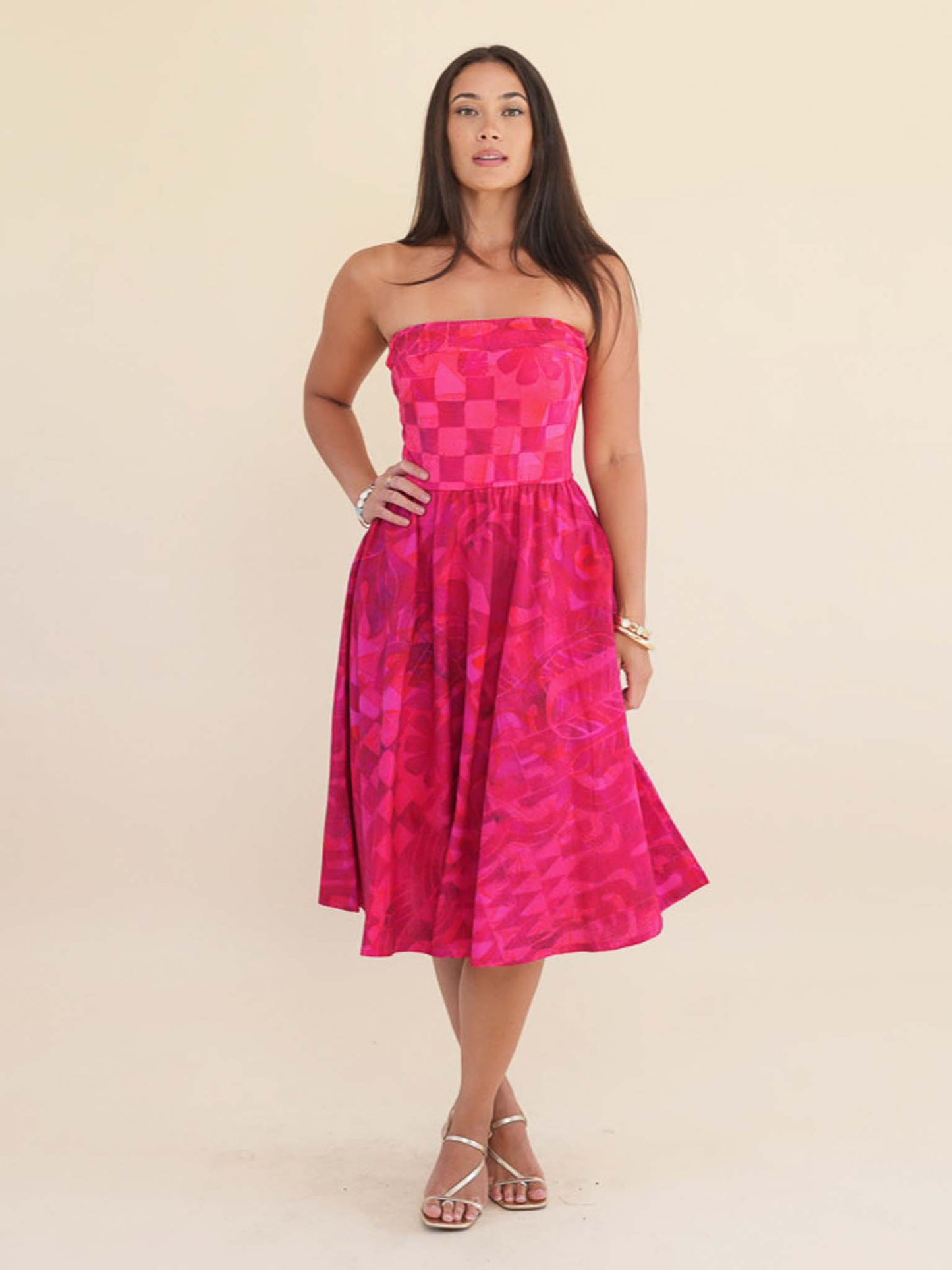 Tehina Dress -  Dark Cerise