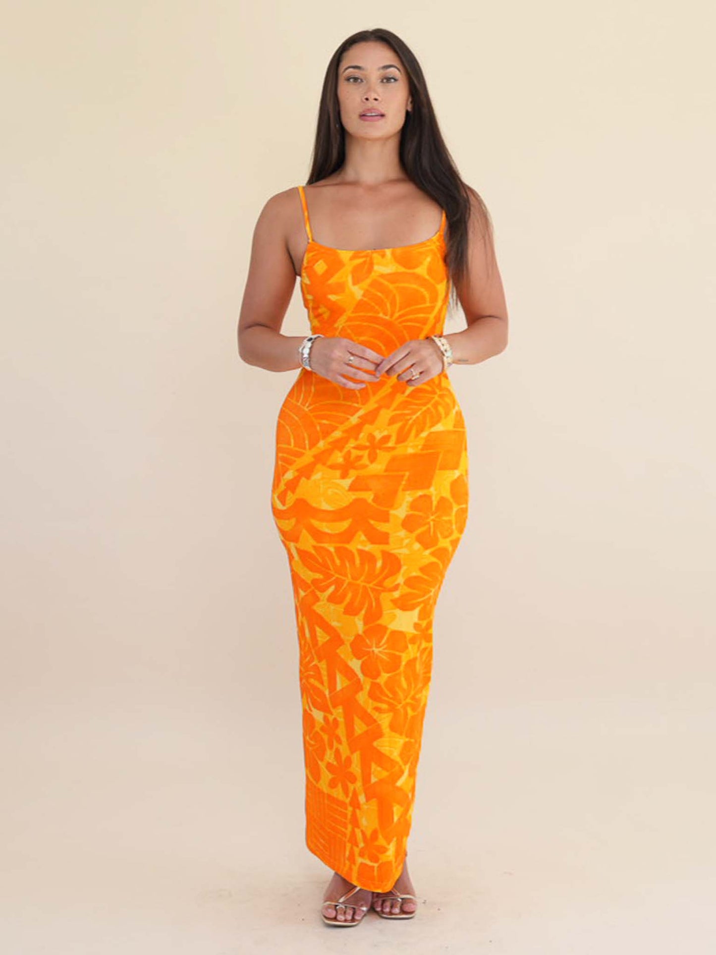 Moana Dress Long - Saffron