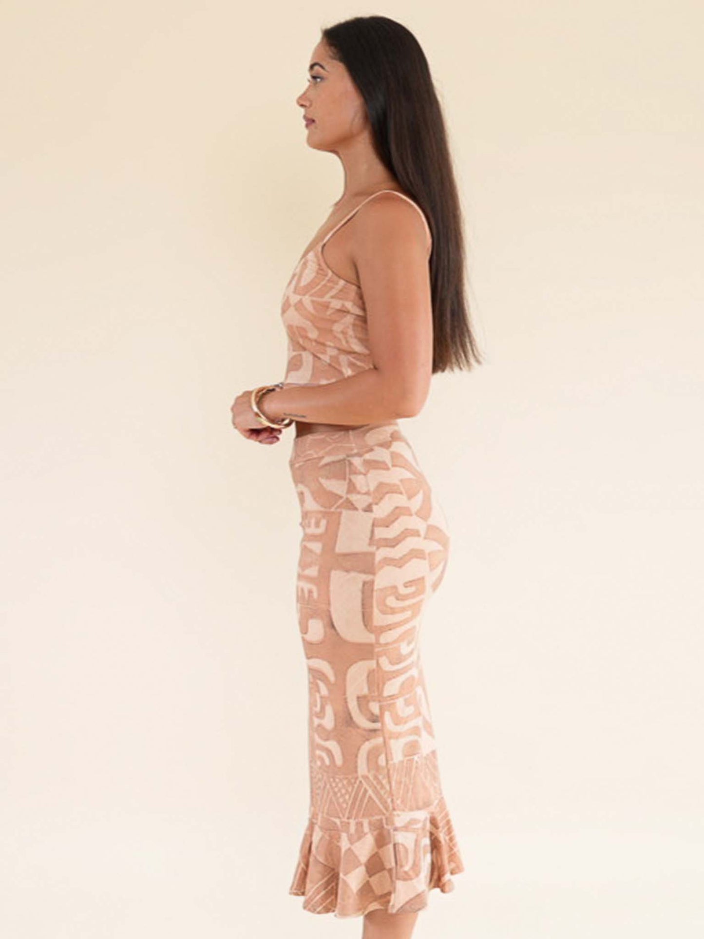 Hunaarii  Crop Top - Sandstone