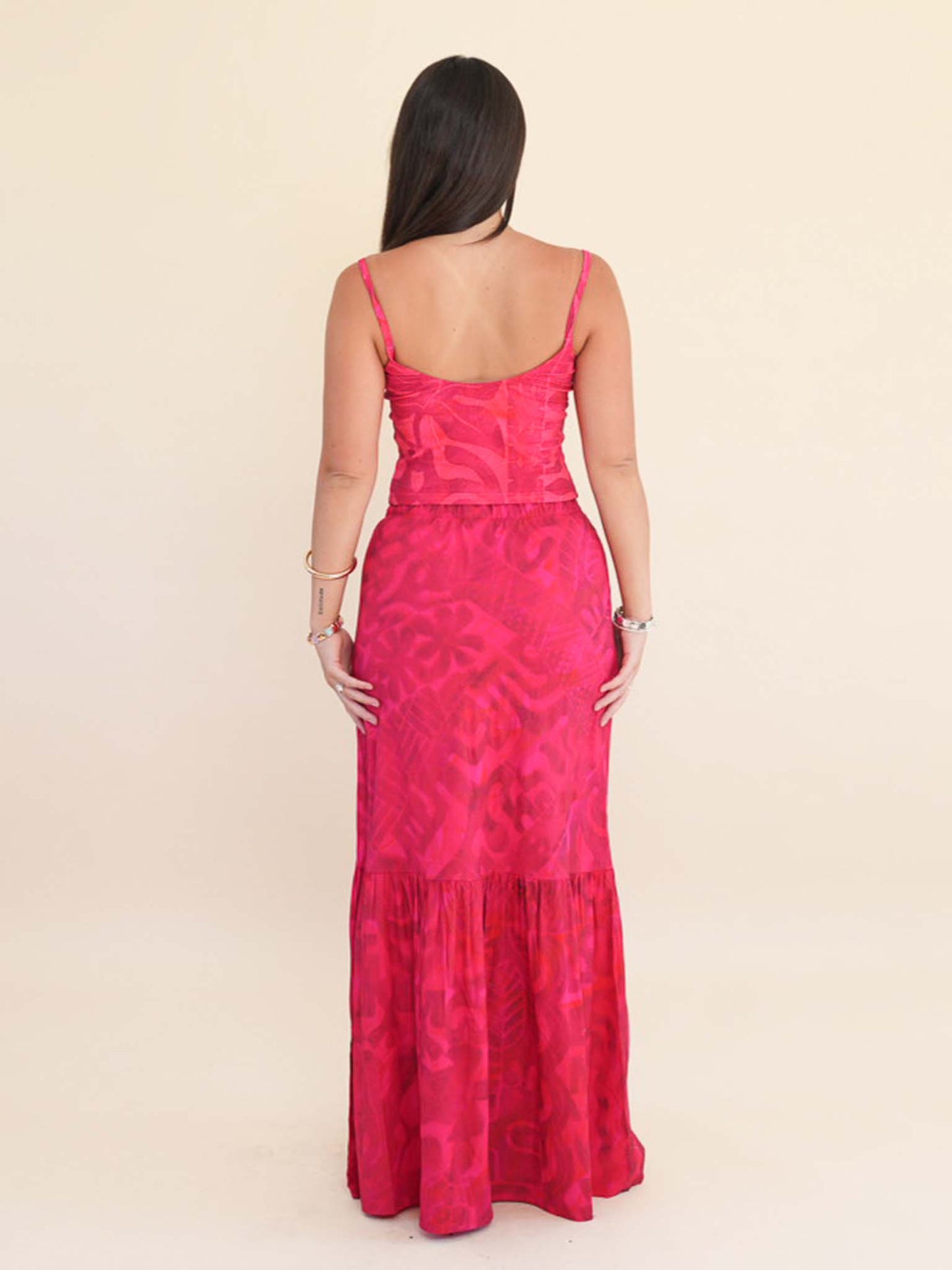 Pualani Skirt -  Dark Cerise