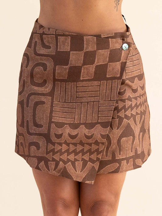 Hinatea Wrap Skirt - Coco