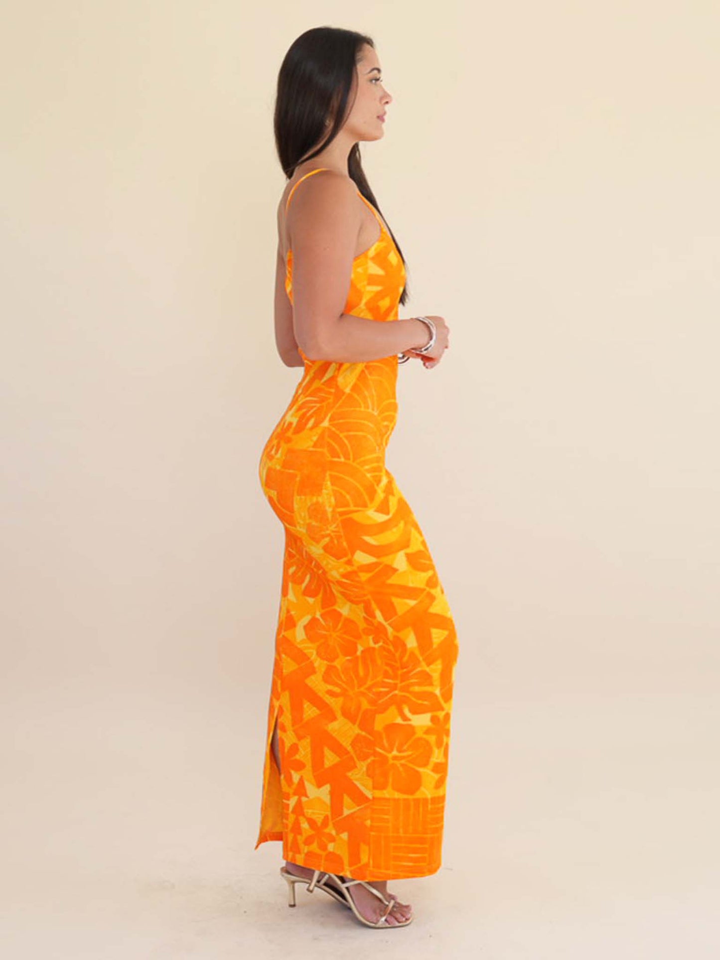 Moana Dress Long - Saffron