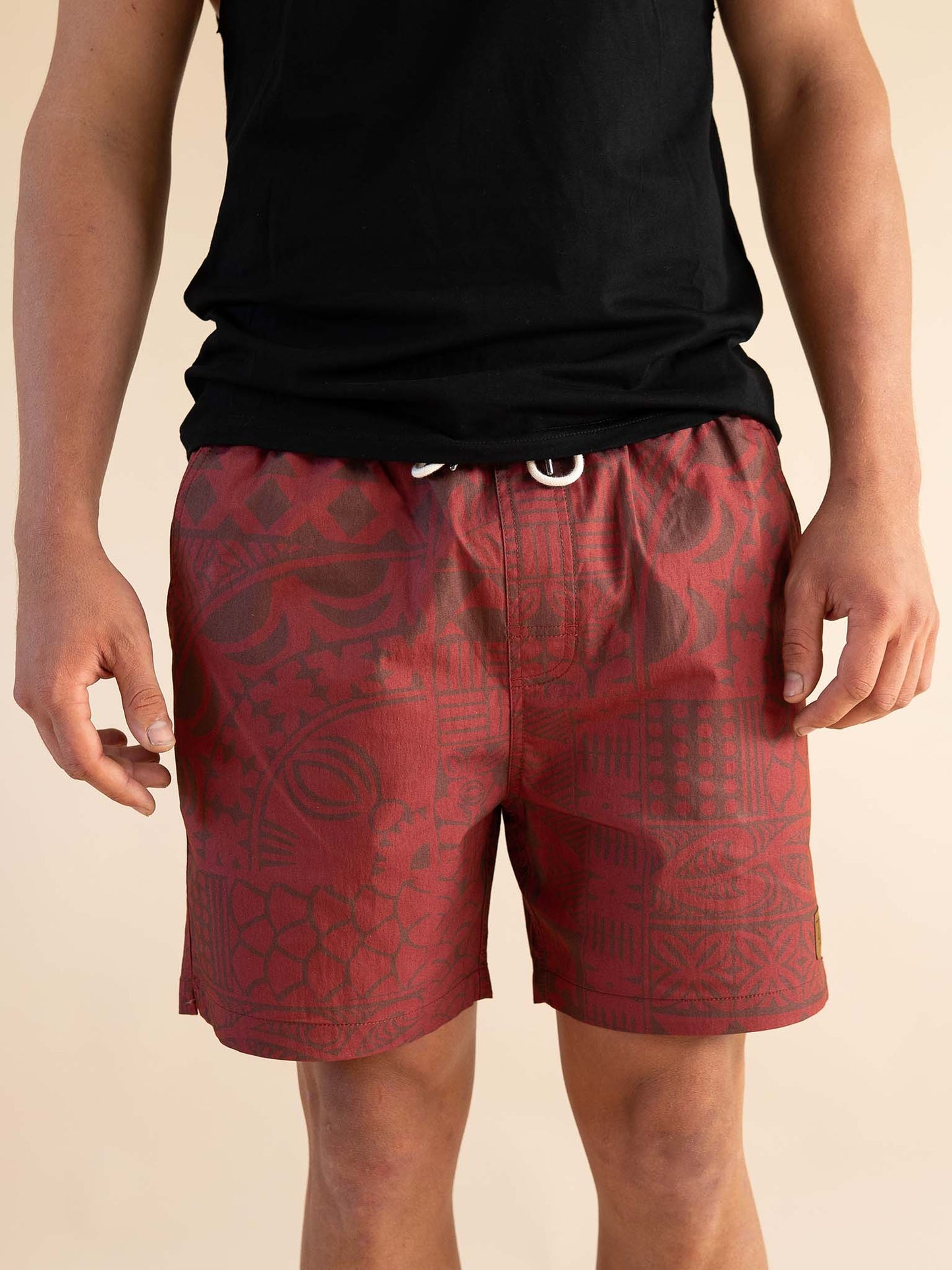 Avaiki Shorts - Burgundy