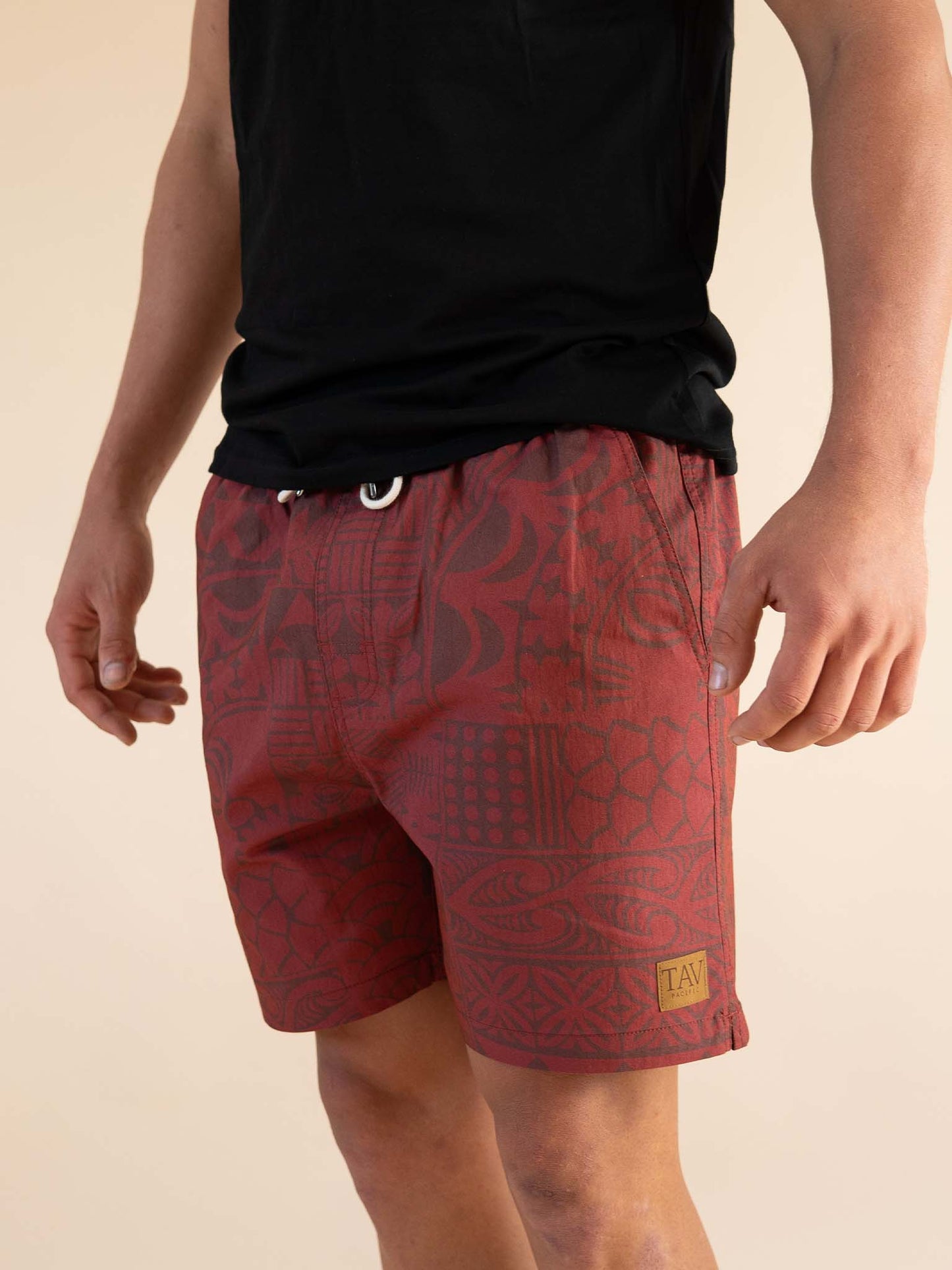 Avaiki Shorts - Burgundy