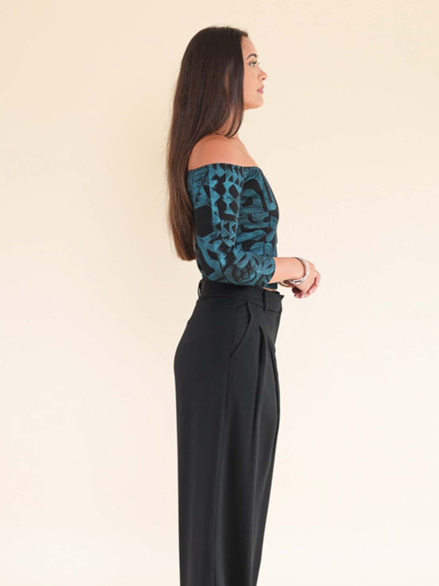 Tiahuia Top - Turquoise Pearl