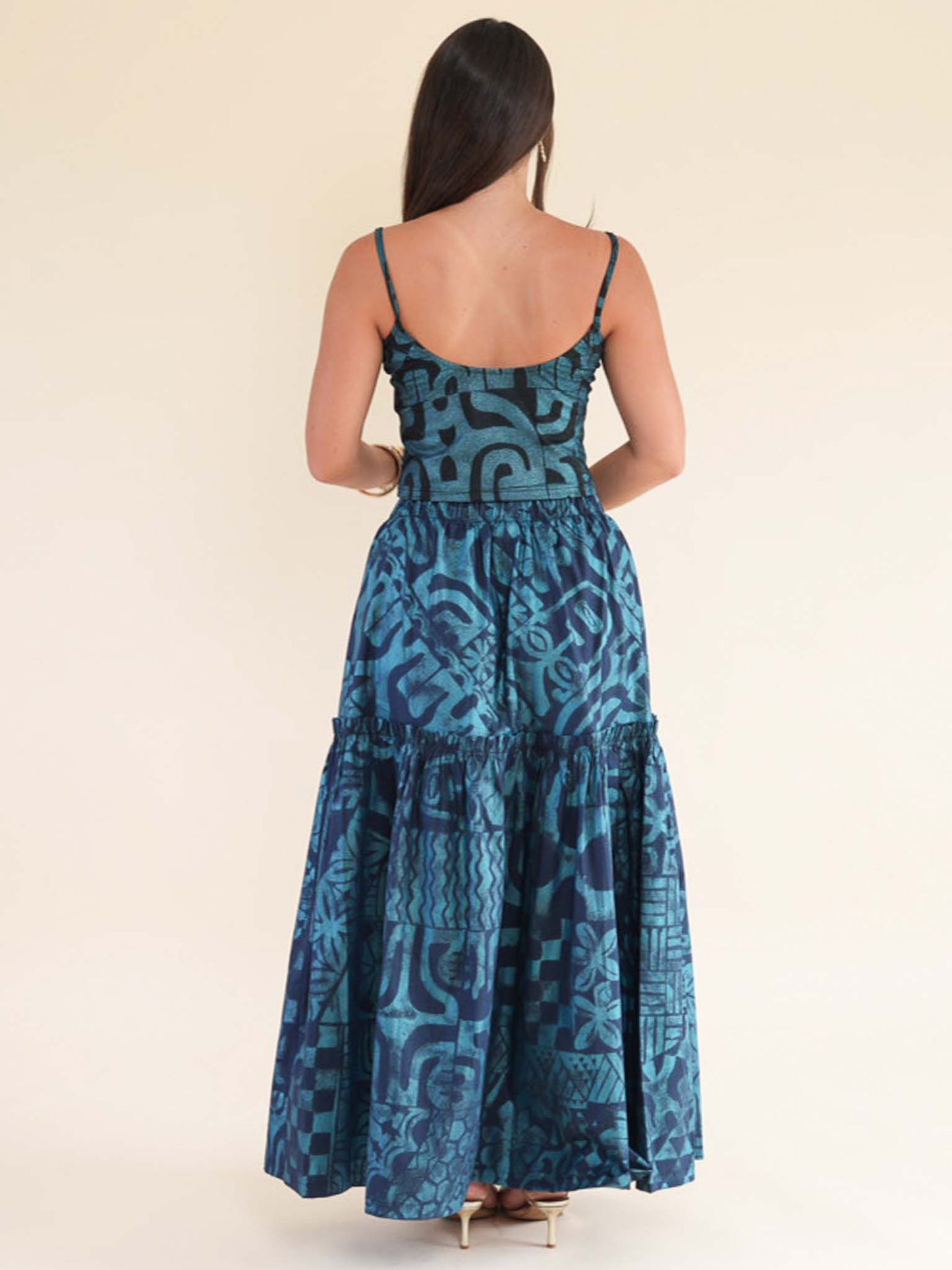 Hunaarii Drop Waist - Turquoise Pearl