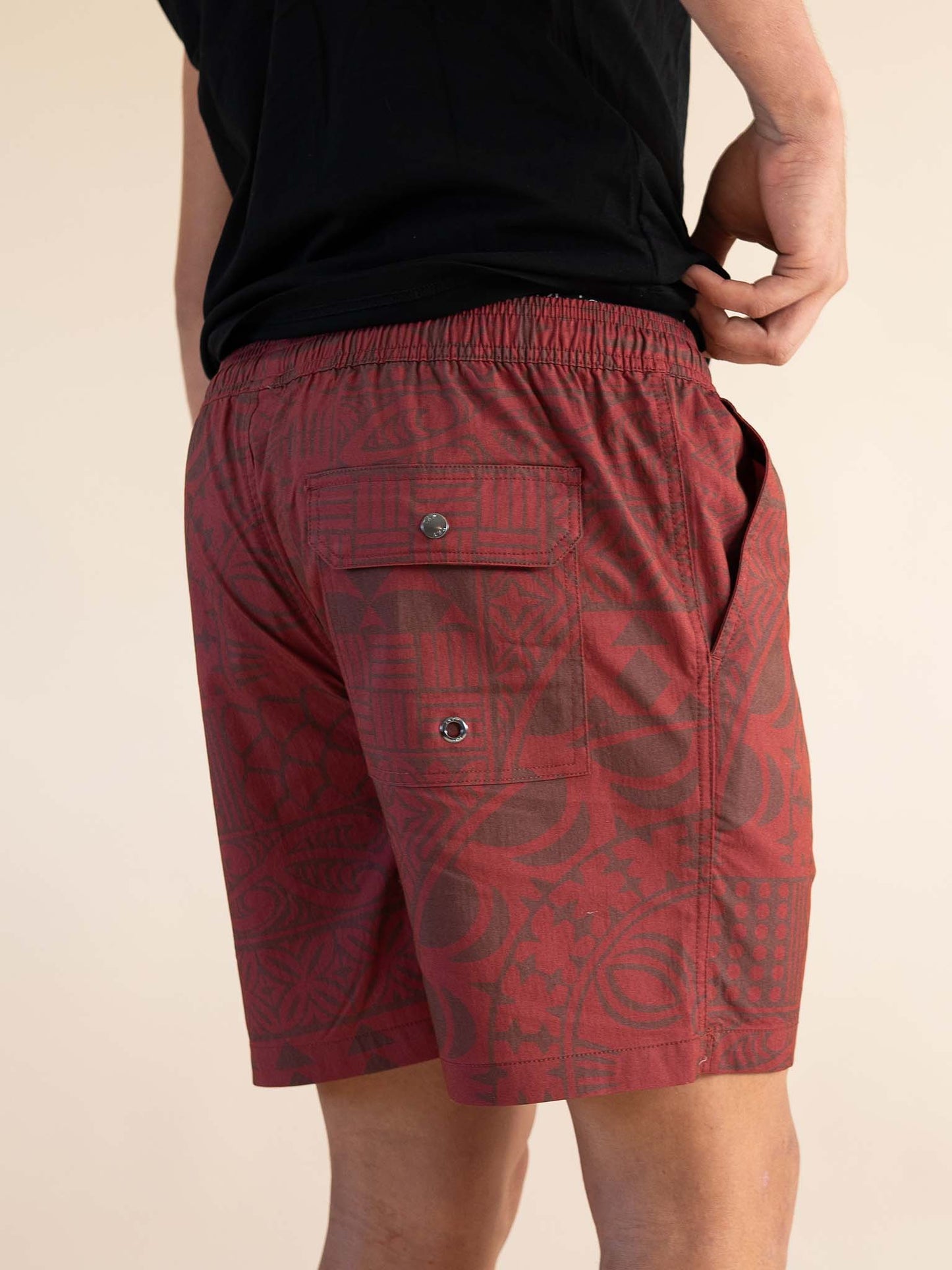 Avaiki Shorts - Burgundy