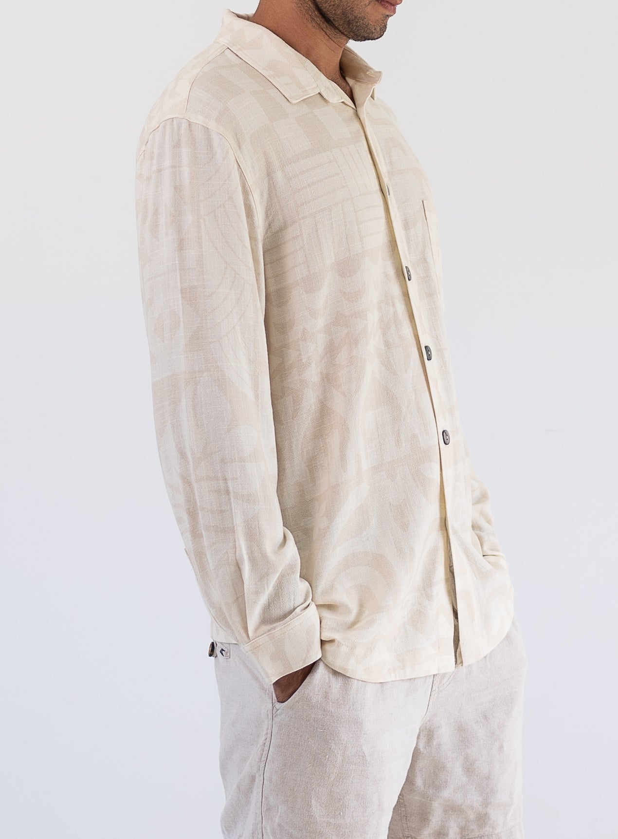 Tamavi Long Sleeve Shirt - Cream