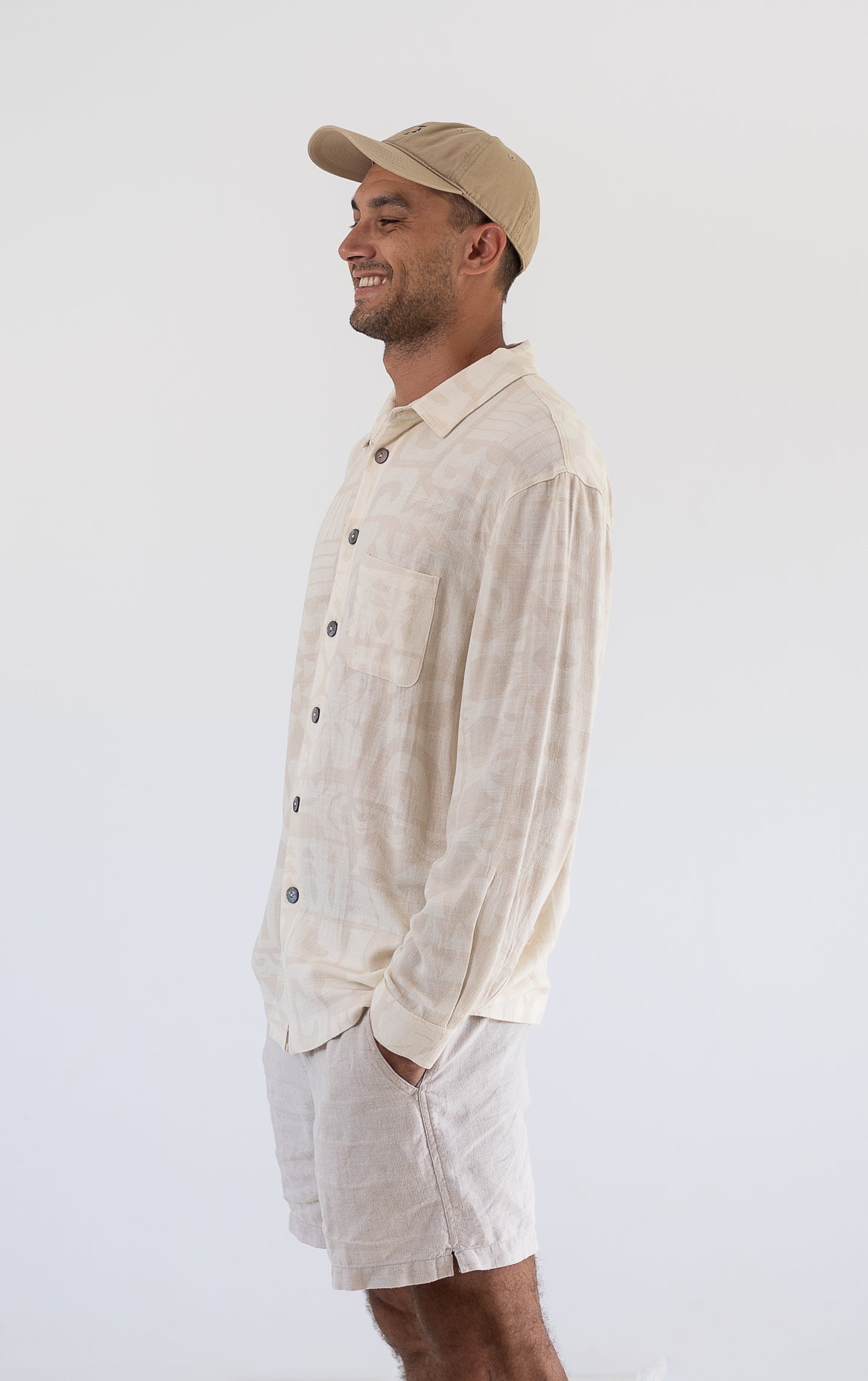 Tamavi Long Sleeve Shirt - Cream