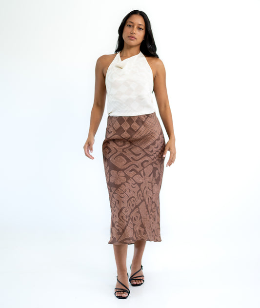 Sina Linen Skirt - Coco